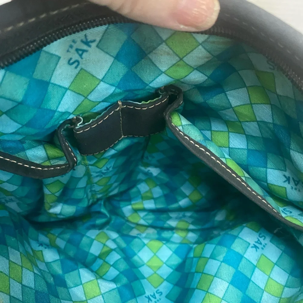 The Sak Black Knit Shoulder Bag